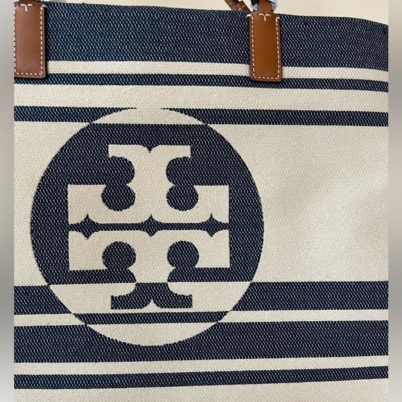 Tory Burch Ella  stripe jacquard tote bag - Picture 3 of 15